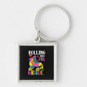 Rolling Into 5th Grade Key Ring