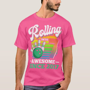 Rolling Into 7 Years Bowling Birthday Party 7Th Bi T-Shirt