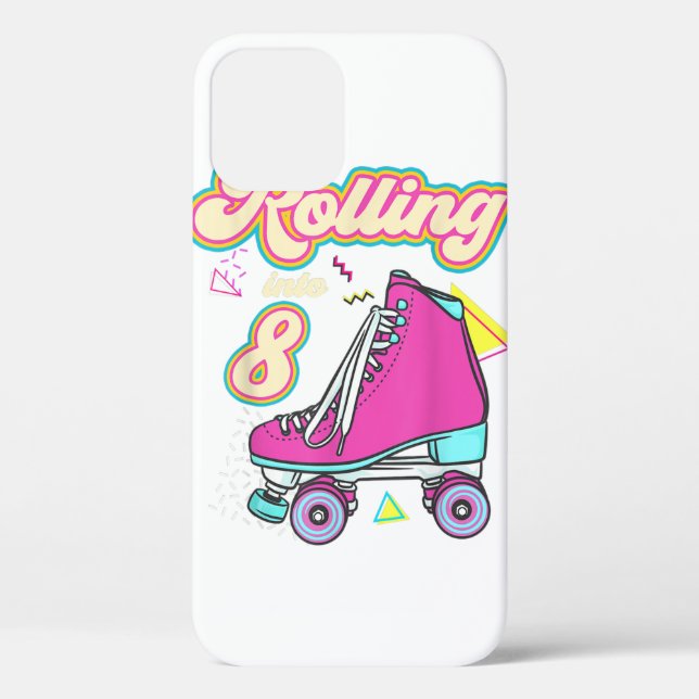 Rolling Into 8 Year Old Roller Skate 8th Birthday  Case-Mate iPhone Case (Back)