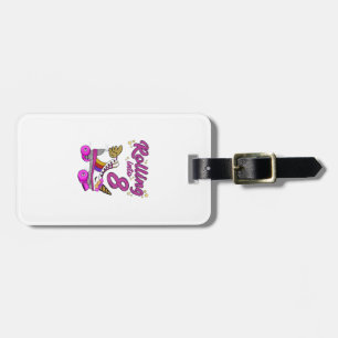 Rolling into 8th Birthday Shirt Unicorn Roller Ska Luggage Tag