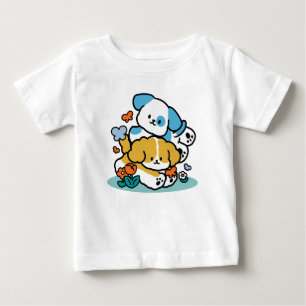 Rolling Into May Like Happy Pups – Cute Spring Dog Baby T-Shirt