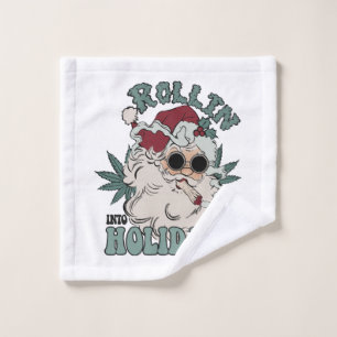 Rolling into the Holidays Wash Cloth