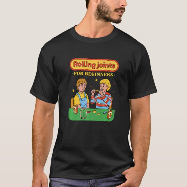 Rolling Joints for Beginners Premium T-Shirt (Front)