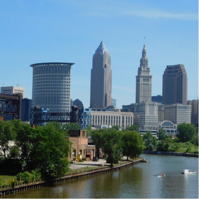 Rolling on the River Cleveland OH Photo Sculpture (Front)