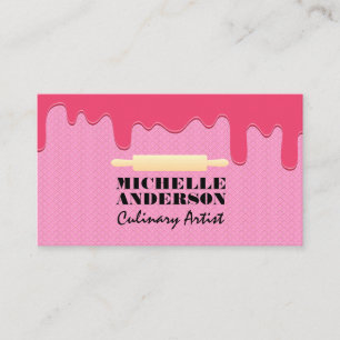 Rolling Pin   Frosting on Wafer Business Card