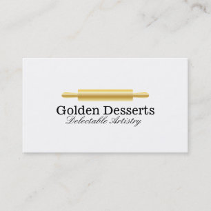 Rolling Pin (gold)   Executive Chef Business Card