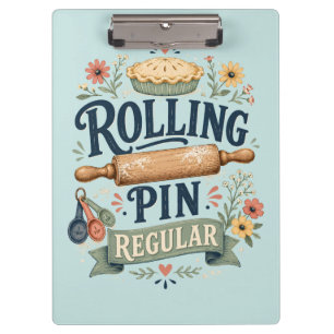 Rolling Pin Regular Cottage Baker Clipboard