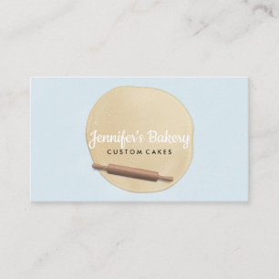 Rolling Pin with Dough Business Card