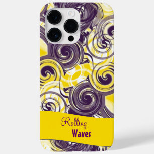 Rolling Purple Abstract Case-Mate iPhone 14 Pro Max Case