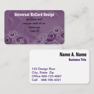Rolling Purple Business Card