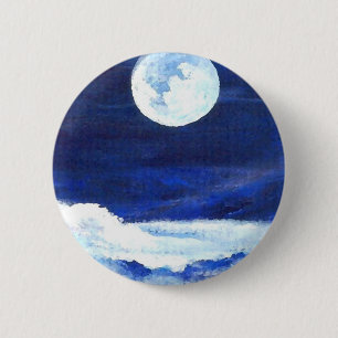 Rolling Sea - CricketDiane Ocean Art 6 Cm Round Badge