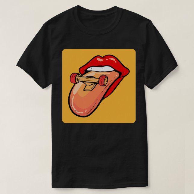 Rolling Skateboard Skater or Skateboarder Gift T-Shirt (Design Front)