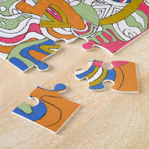 "Rolling Sky" Abstract Art Jigsaw Puzzle