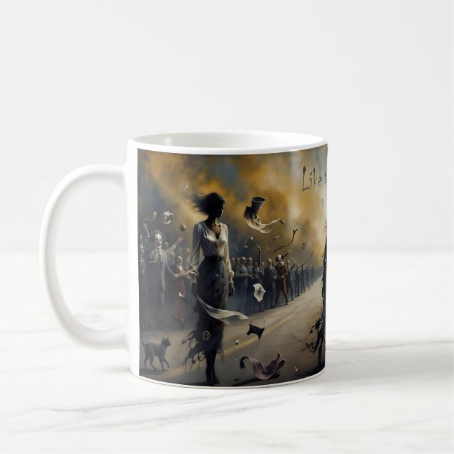 Rolling Stone Storm Road Surreal Dream Mug (Left)