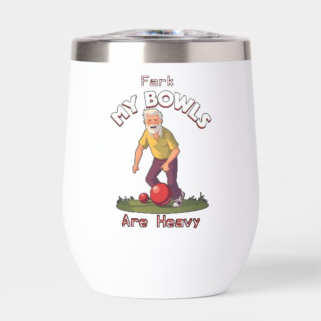 Rolling Struggles: Fark, My Lawn Bowls Are Heavy! (Front)