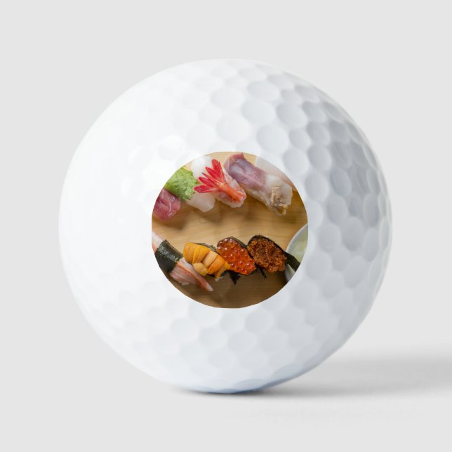 Rolling Sushi – Gourmet Curve Golf Ball (Front)