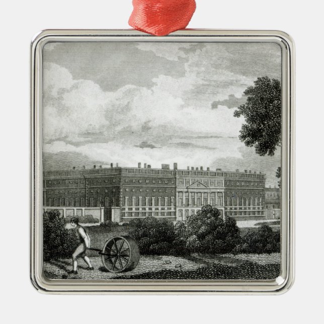 Rolling the Lawns at Hampton Court Palace Metal Tree Decoration (Front)