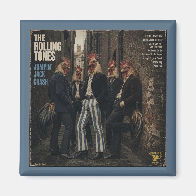 Rolling Tones: a Parody Magnet (Front)
