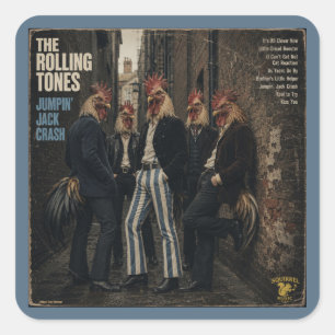 Rolling Tones: a Parody Square Sticker
