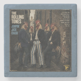 Rolling Tones: a Parody Stone Coaster