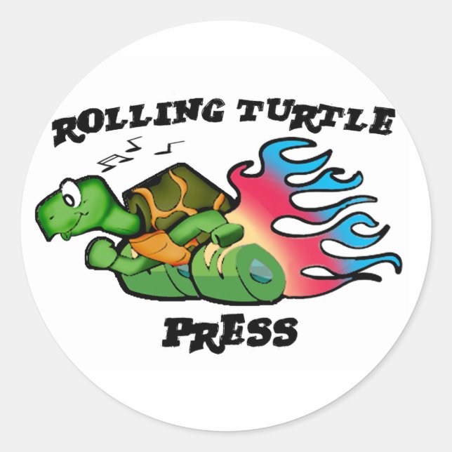 Rolling Turtle Press Stickers (Front)