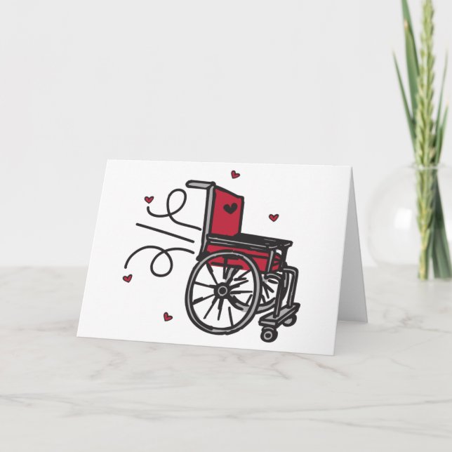 Rolling Wheelchair Card (Front)