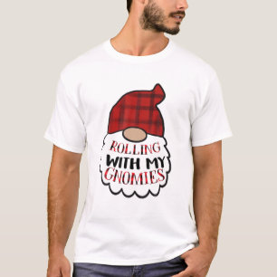 Rolling With My Gnomies Christmas Family Matching T-Shirt