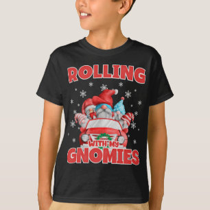 Rolling With My Gnomies Funny Gnomes In Car Christ T-Shirt