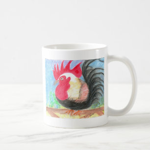 rollo rooster coffee mug