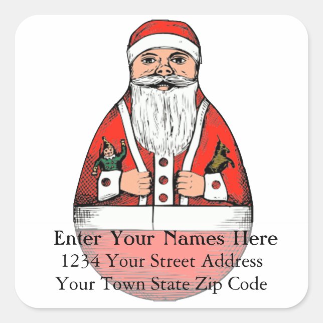 Rolly Poley Vintage Address Label (Front)