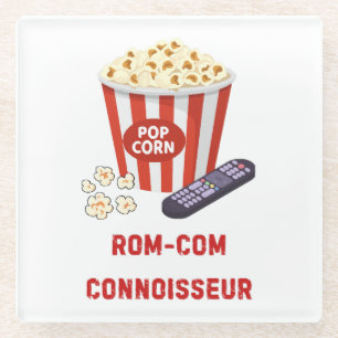 Rom-Com Connossieur Glass Coaster
