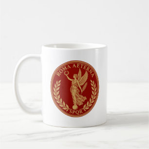 Roma Aeterna – Roman Winged Victory SPQR Coffee Mug