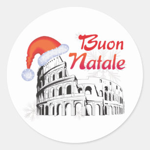 Stickers Natale.Buon Natale Stickers Labels Zazzle Uk