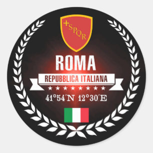 Roma Classic Round Sticker