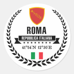 Roma Classic Round Sticker
