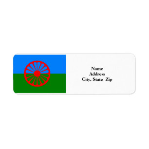 Roma Flag  Return Address Labels