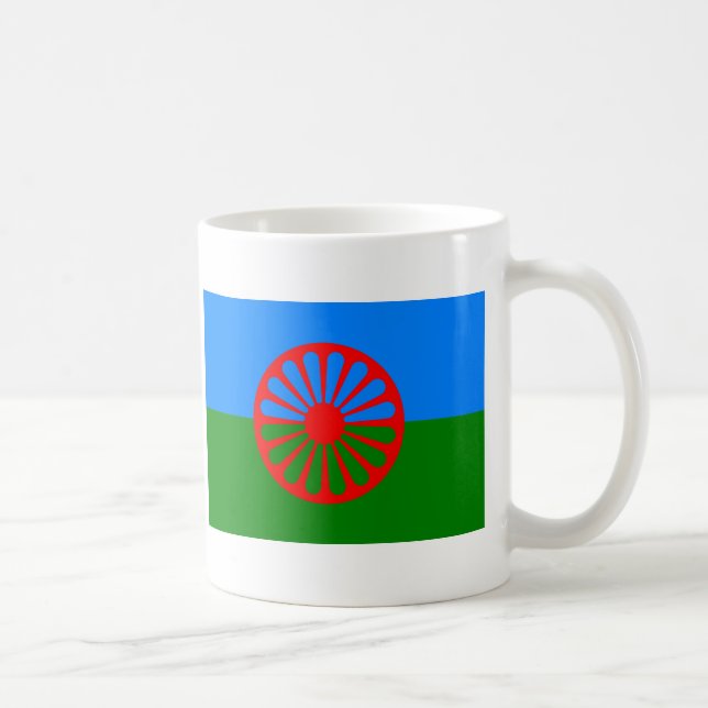 Roma Flag (Romani Flag) Coffee Mug (Right)