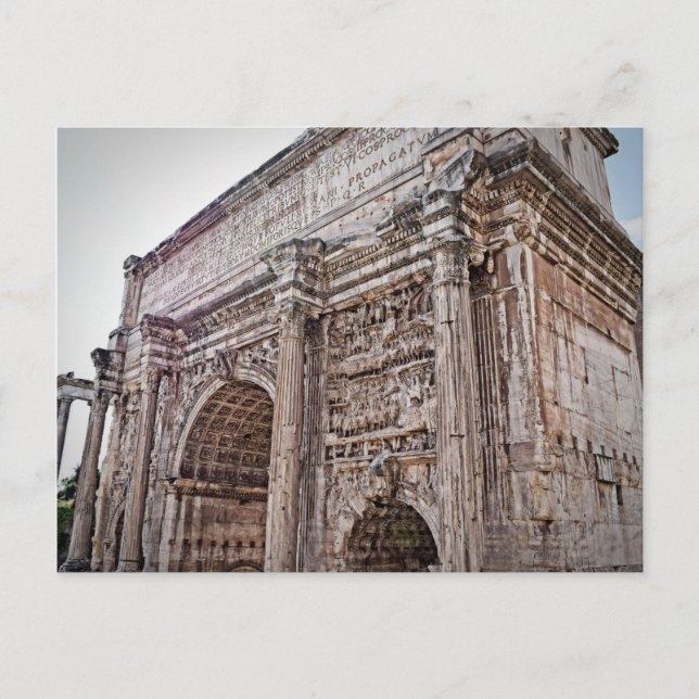 Roma Forum Arch of Septimius Severus Postcard (Front)