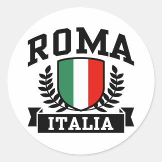 Roma Italia Classic Round Sticker