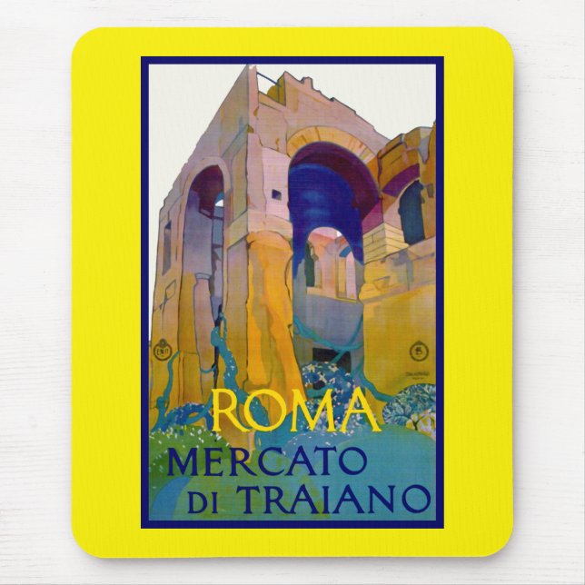 Roma ~ Mercato di Traiano Mouse Mat (Front)