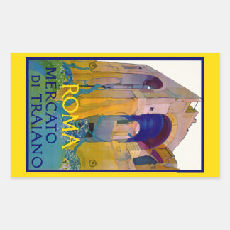 Roma ~ Mercato di Traiano Rectangular Sticker