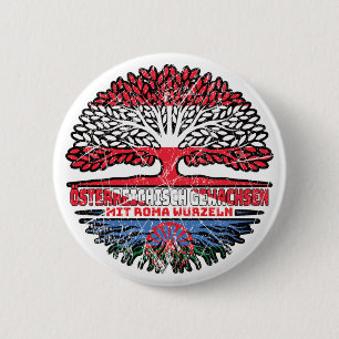 Roma Romani Österreichisch Baum Wurzel 6 Cm Round Badge