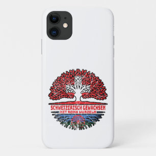 Roma Romani Schweizer Schweiz Baum Wurzel Flagge iPhone 11 Case