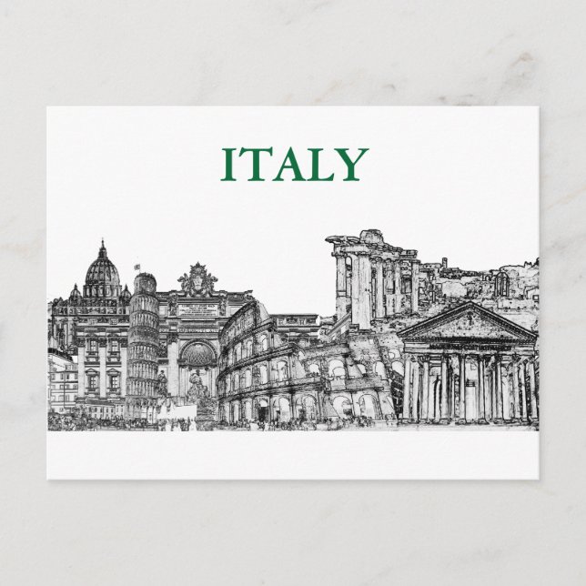 Roma, Rome... travel souvenir gifts Postcard (Front)