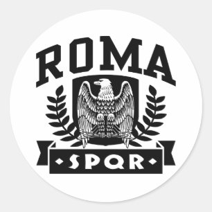 Roma SPQR Classic Round Sticker