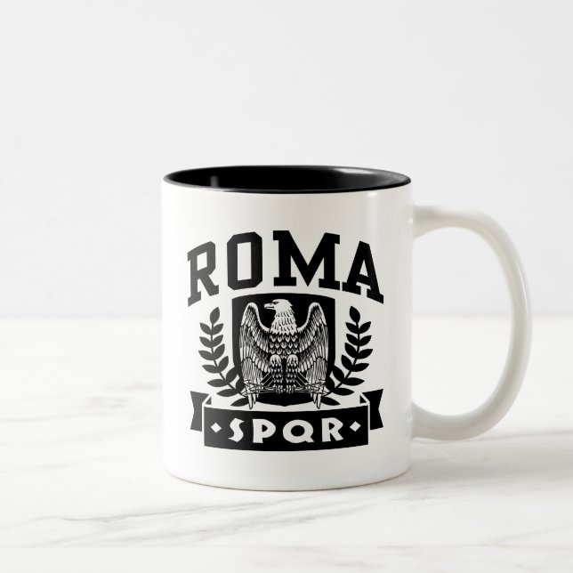 Roma SPQR Two-Tone Coffee Mug (Right)