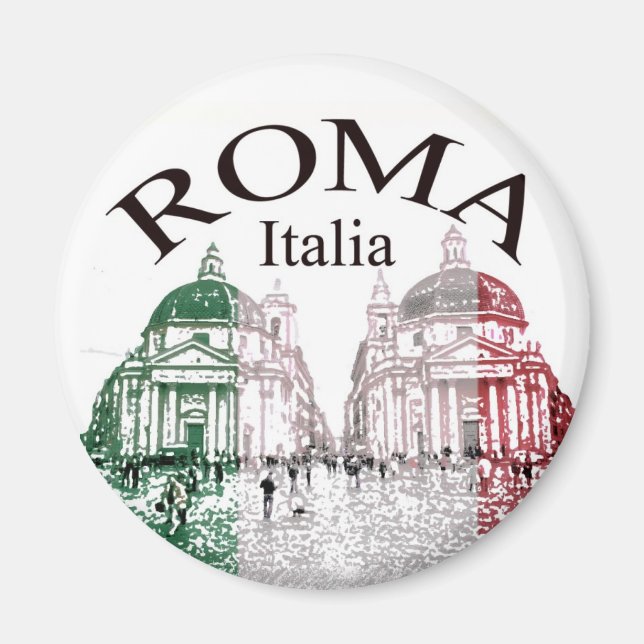 Roma Stamped Magnet (Front)
