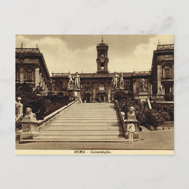 Roma,Steps to Campodoglio Postcard (Front)
