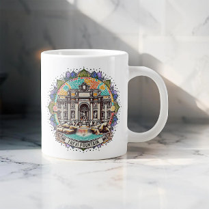 Roma Whispering Fountain Large Coffee Mug
