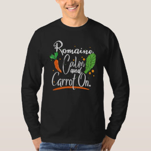 Romain and Carrot design for veggie and Vegans T-Shirt